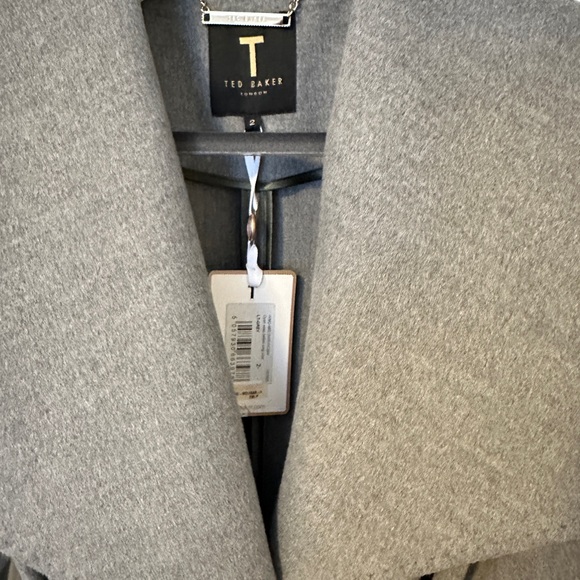 Ted Baker Gray Belted Coat - Picture 2 of 7